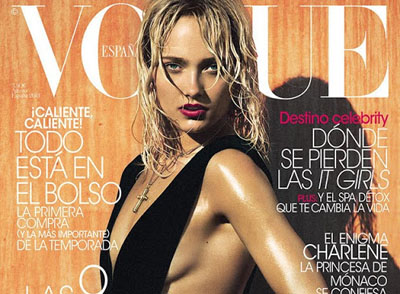 Karmen Pedaru pose pour Vogue Espagne