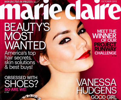 Vanessa Hudgens pour Marie Claire US Octobre 2013