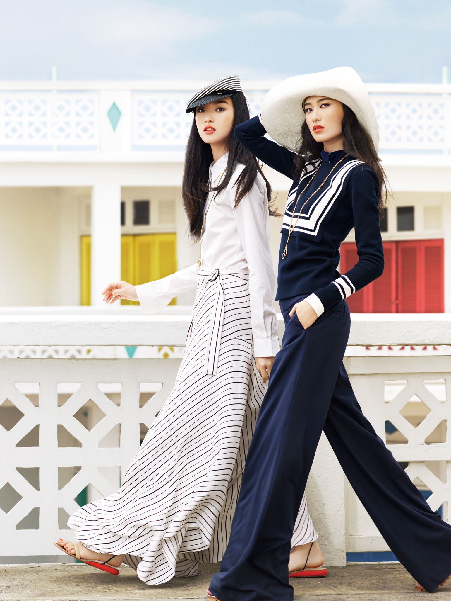 Tian Yi et Shu Pei Qin posent dans Vogue Chine de Janvier 2014