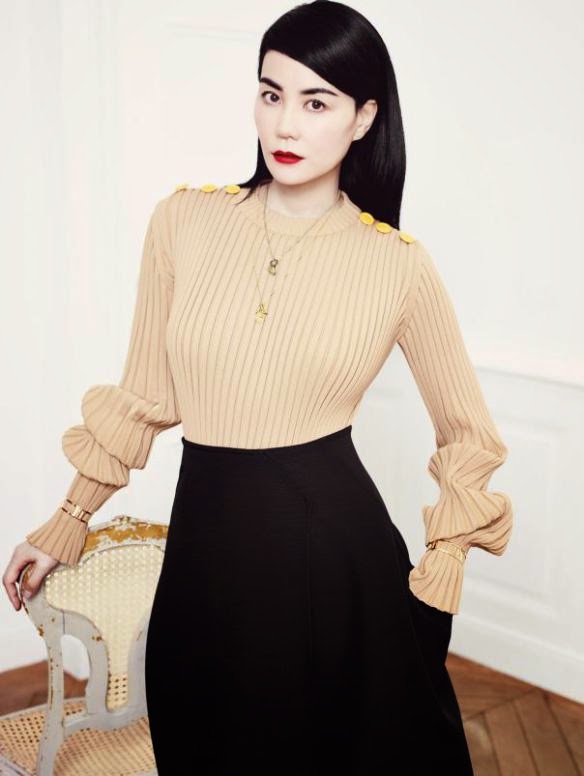 L'actrice Faye Wong pose pour le magazine Vogue chinois