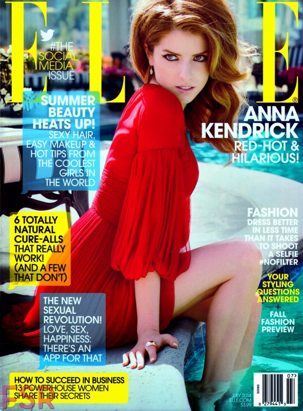 Anna Kendrick en couverture du magazine ELLE