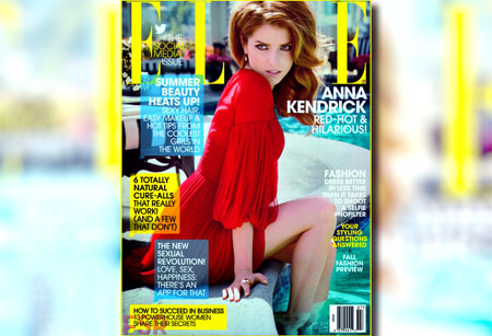 Anna Kendrick pose pour le magazine ELLE de Juillet 2014