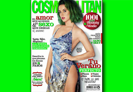 Katy Perry pose pour le magazine Cosmopolitan espagnol