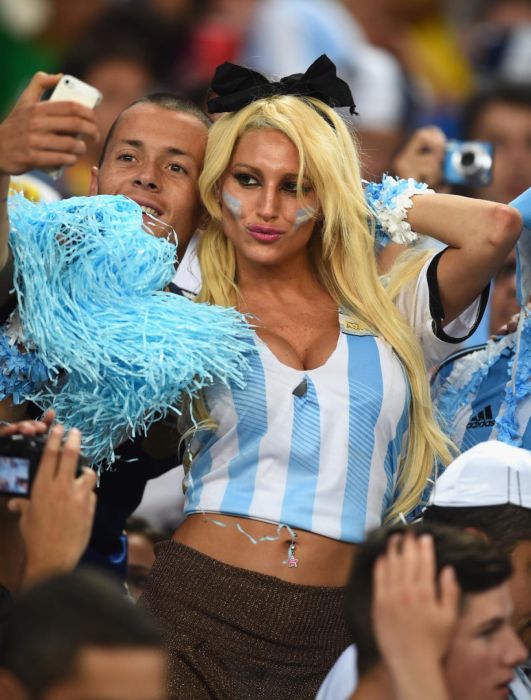 Une supportrice de l'Argentine