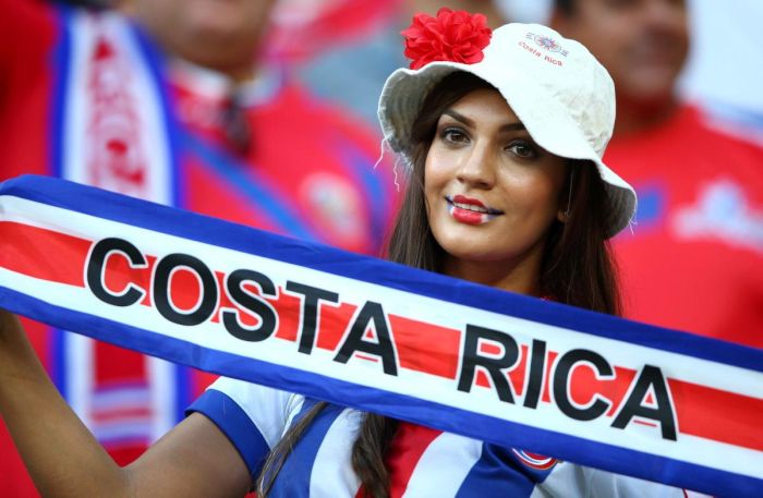 Une supportrice du Costa Rica