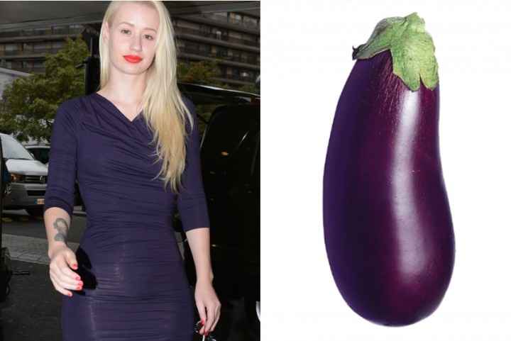 Iggy Azalea comparé à une aubergine