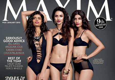 Archana, Dayana et Erika pose pour Maxim India