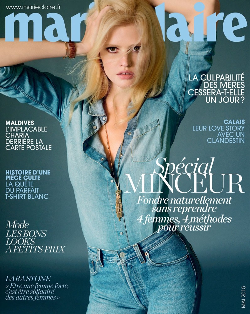 Couverture du magazine Marie Claire avec Lara Stone
