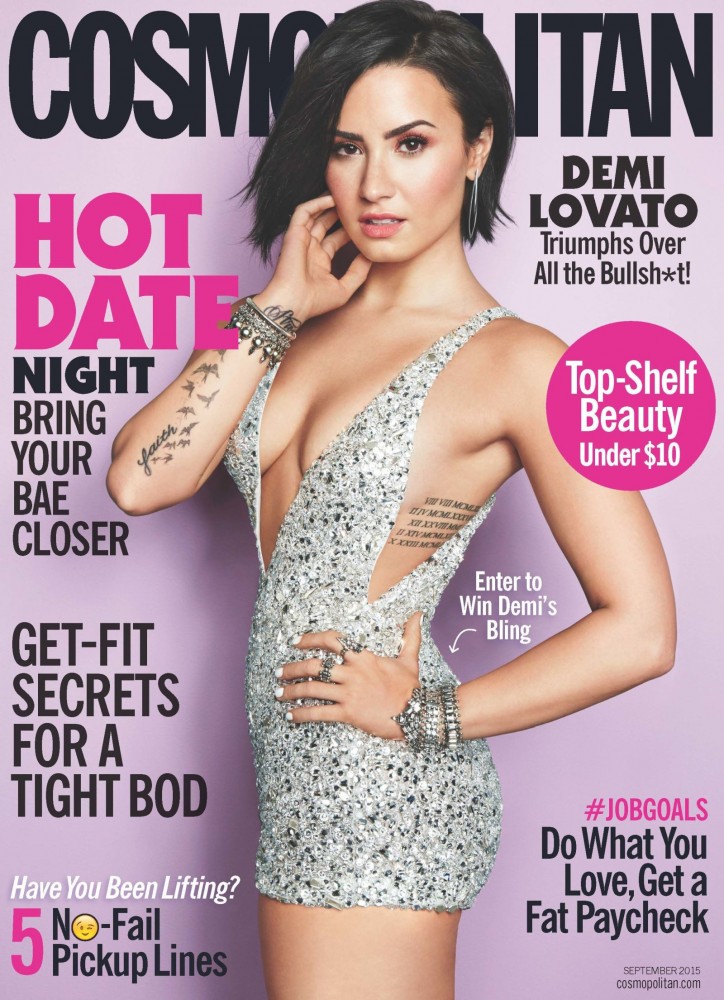 Couverture Cosmopolitan Septembre 2015 - Demi Lovato