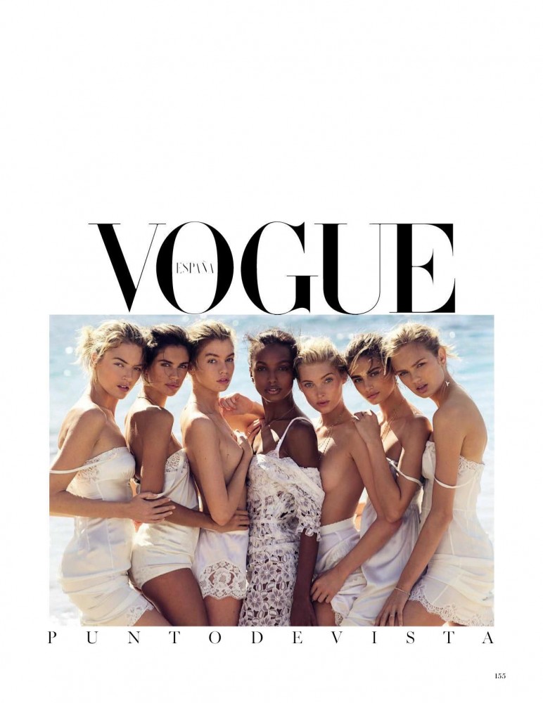 Les anges de Victoria's Secret posent ensemble sur une plage pour Vogue