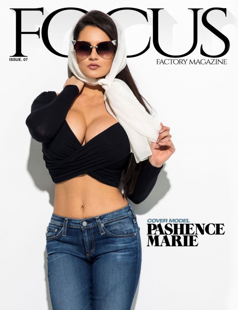 Pashence Marie pose en couverture du magazine Focus numéro 7