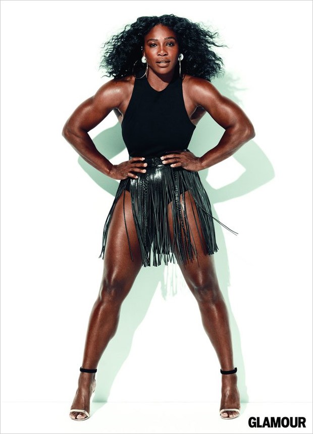 Serena Williams pose pour le magazine Glamour