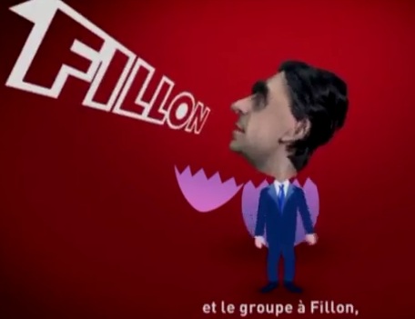 Parodie du poussin Piou : Le groupe à Fillon
