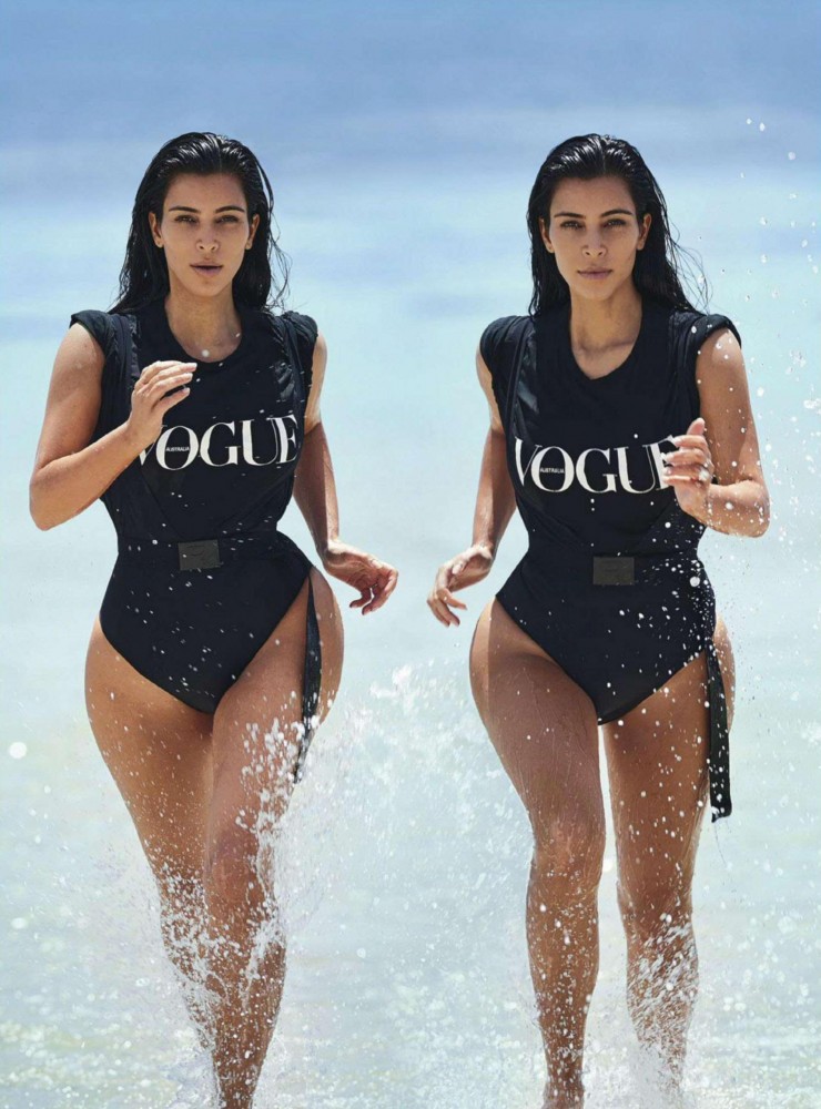 Kim Kardashian pose pour Vogue Australie