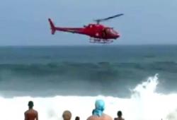 Un hélicopter se crash à Copacabana au Brésil