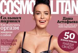 Dasha Astafieva pose pour le magazine Cosmopolitan Ukraine