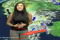 La miss météo mexicaine porte un legging un peu trop moulant